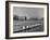 Crew Rowing on Charles River across from Harvard University Campus-Alfred Eisenstaedt-Framed Premium Photographic Print