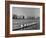 Crew Rowing on Charles River across from Harvard University Campus-Alfred Eisenstaedt-Framed Photographic Print