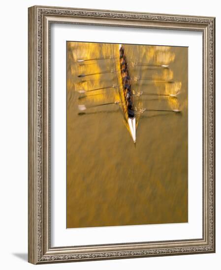 Crew Rowing, Seattle, Washington, USA-Terry Eggers-Framed Photographic Print