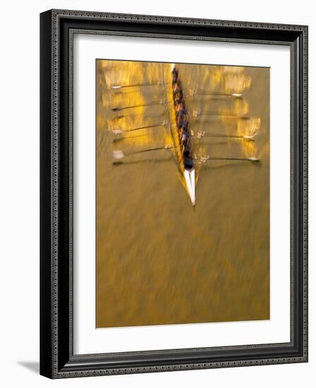 Crew Rowing, Seattle, Washington, USA-Terry Eggers-Framed Photographic Print