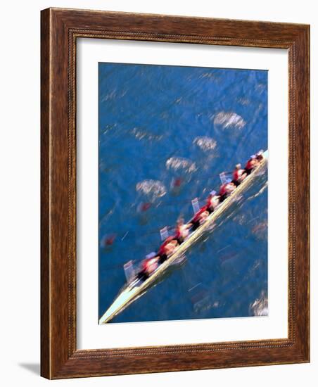 Crew Rowing, Seattle, Washington, USA-Terry Eggers-Framed Photographic Print