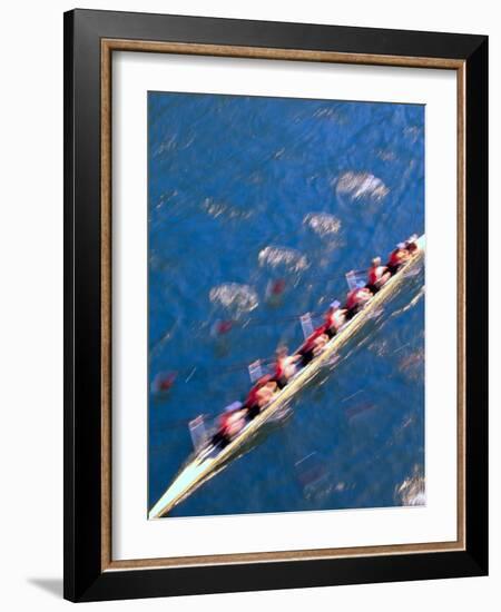 Crew Rowing, Seattle, Washington, USA-Terry Eggers-Framed Photographic Print