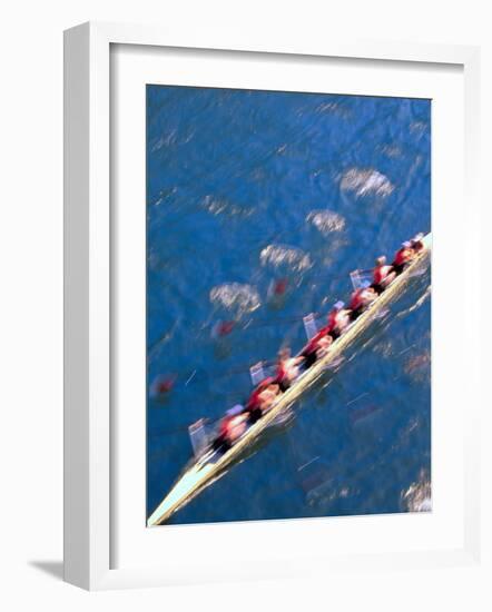 Crew Rowing, Seattle, Washington, USA-Terry Eggers-Framed Photographic Print