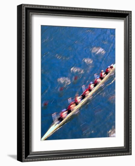 Crew Rowing, Seattle, Washington, USA-Terry Eggers-Framed Photographic Print