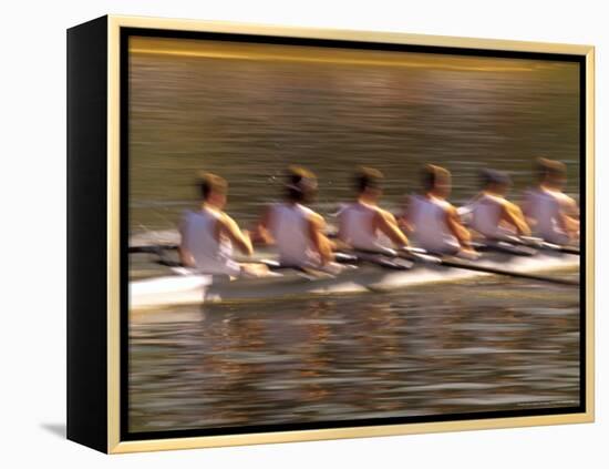 Crew Rowing, Seattle, Washington, USA-Terry Eggers-Framed Premier Image Canvas