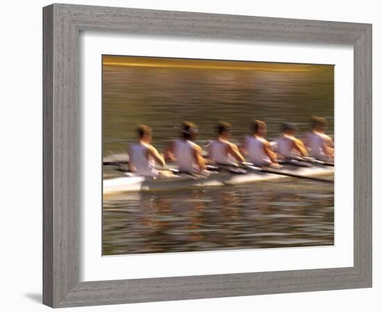 Crew Rowing, Seattle, Washington, USA-Terry Eggers-Framed Photographic Print