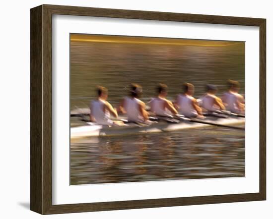 Crew Rowing, Seattle, Washington, USA-Terry Eggers-Framed Photographic Print