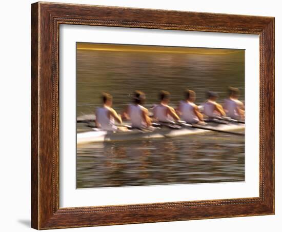 Crew Rowing, Seattle, Washington, USA-Terry Eggers-Framed Photographic Print