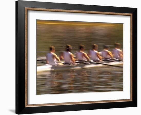 Crew Rowing, Seattle, Washington, USA-Terry Eggers-Framed Photographic Print