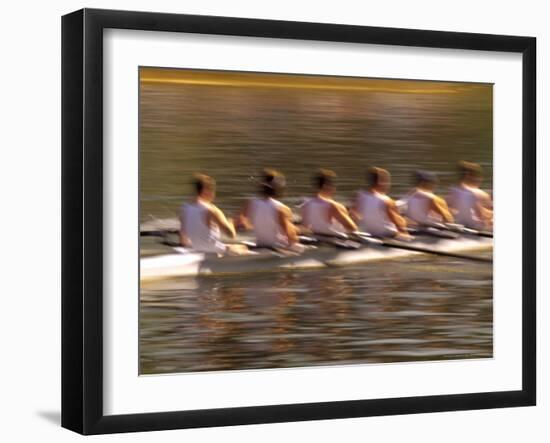 Crew Rowing, Seattle, Washington, USA-Terry Eggers-Framed Photographic Print