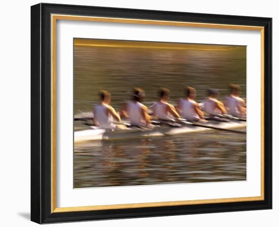 Crew Rowing, Seattle, Washington, USA-Terry Eggers-Framed Photographic Print