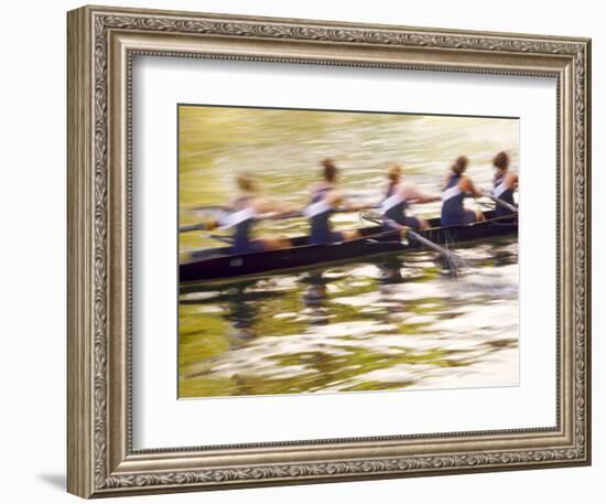 Crew Rowing, Seattle, Washington, USA-Terry Eggers-Framed Photographic Print
