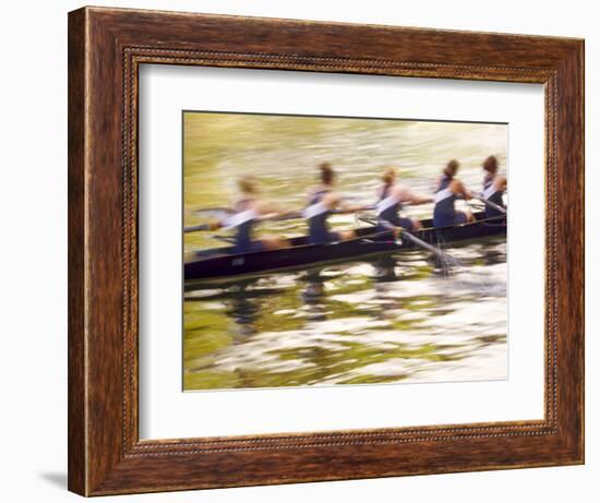 Crew Rowing, Seattle, Washington, USA-Terry Eggers-Framed Photographic Print