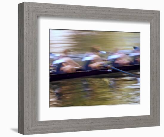 Crew Rowing, Seattle, Washington, USA-Terry Eggers-Framed Photographic Print