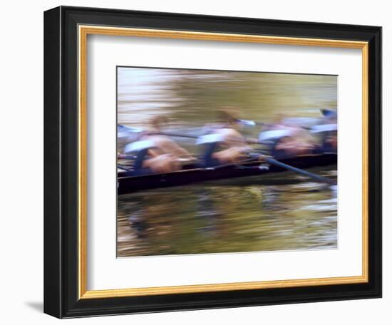 Crew Rowing, Seattle, Washington, USA-Terry Eggers-Framed Photographic Print