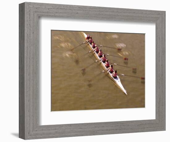 Crew Rowing, Seattle, Washington, USA-Terry Eggers-Framed Photographic Print