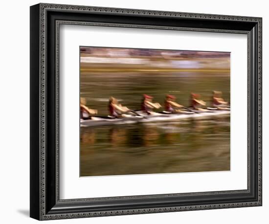 Crew Rowing, Seattle, Washington, USA-Terry Eggers-Framed Photographic Print