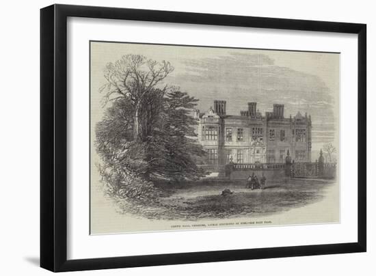 Crewe Hall, Cheshire, Lately Destroyed by Fire-null-Framed Giclee Print