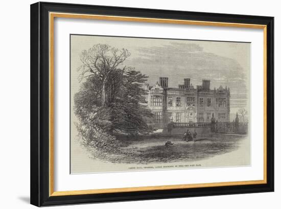 Crewe Hall, Cheshire, Lately Destroyed by Fire-null-Framed Giclee Print