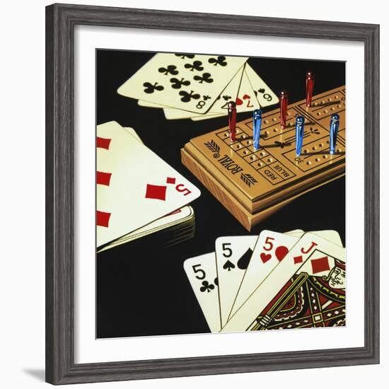 Cribbage-Ray Pelley-Framed Premium Giclee Print