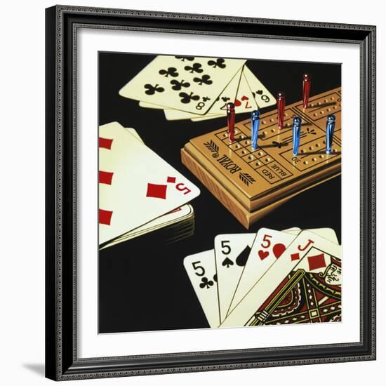 Cribbage-Ray Pelley-Framed Premium Giclee Print