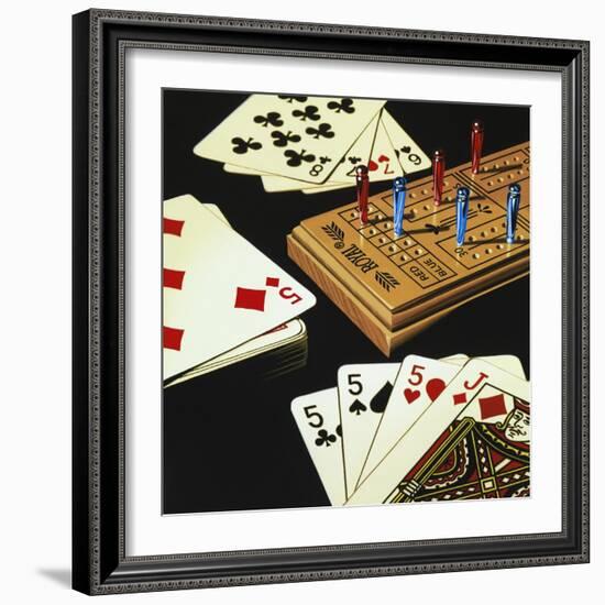 Cribbage-Ray Pelley-Framed Giclee Print