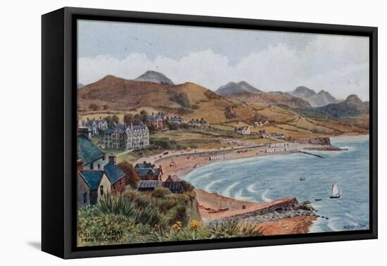 Criccieth Bay from the Castle-Alfred Robert Quinton-Framed Premier Image Canvas