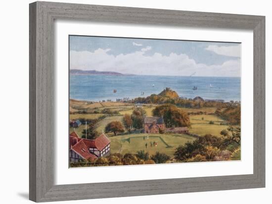 Criccieth from the Golf Links-Alfred Robert Quinton-Framed Giclee Print