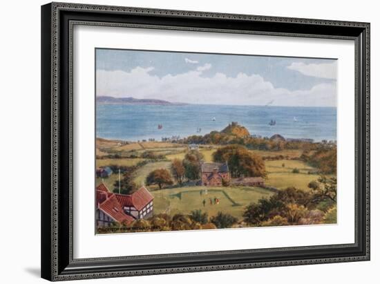 Criccieth from the Golf Links-Alfred Robert Quinton-Framed Giclee Print