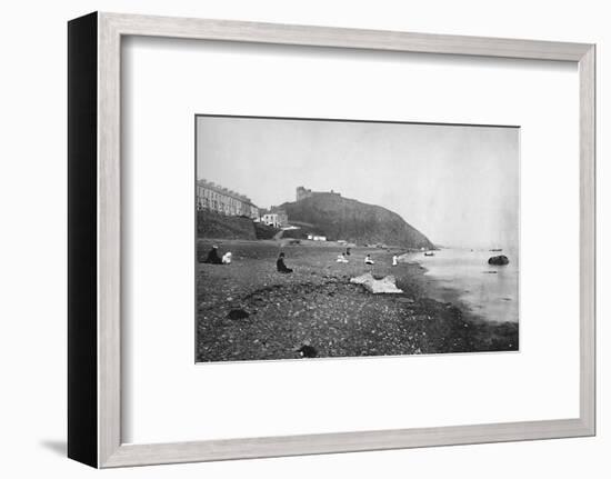 'Criccieth - View of the Beach and the Castle', 1895-Unknown-Framed Photographic Print