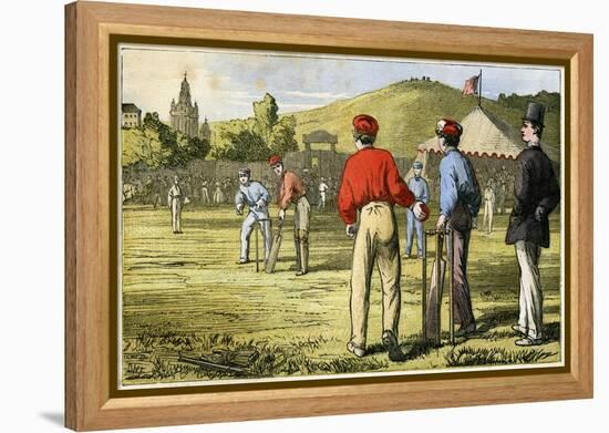 Cricket, 19th Century-null-Framed Premier Image Canvas