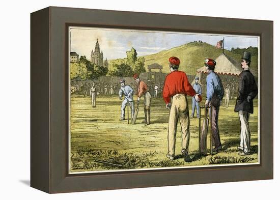 Cricket, 19th Century-null-Framed Premier Image Canvas
