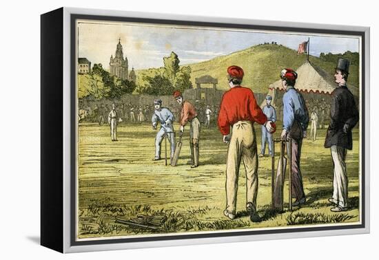 Cricket, 19th Century-null-Framed Premier Image Canvas