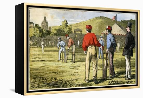 Cricket, 19th Century-null-Framed Premier Image Canvas