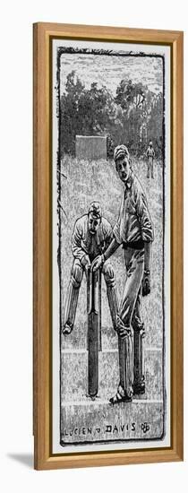 Cricket Asking for Guard-Lucien Davis-Framed Stretched Canvas