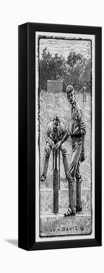 Cricket Asking for Guard-Lucien Davis-Framed Stretched Canvas