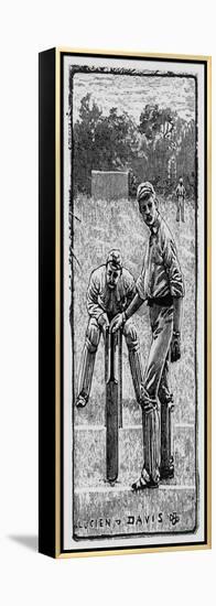 Cricket Asking for Guard-Lucien Davis-Framed Stretched Canvas