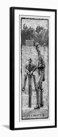 Cricket Asking for Guard-Lucien Davis-Framed Art Print