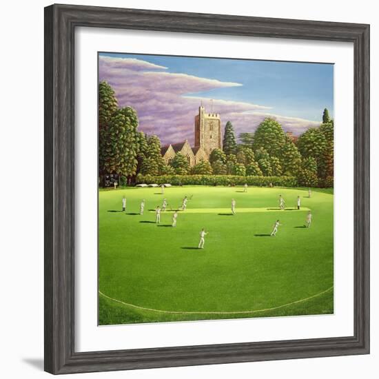 Cricket at Bray, 1989-Liz Wright-Framed Giclee Print