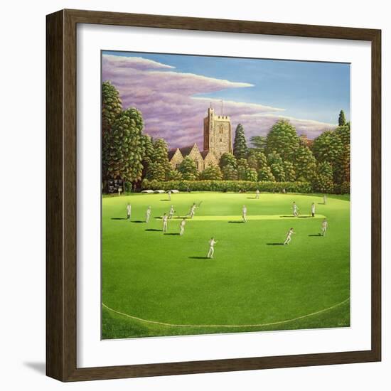 Cricket at Bray, 1989-Liz Wright-Framed Giclee Print