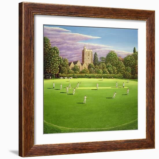 Cricket at Bray, 1989-Liz Wright-Framed Giclee Print