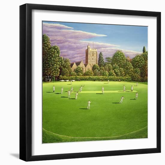 Cricket at Bray, 1989-Liz Wright-Framed Giclee Print