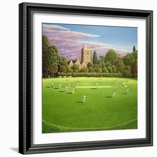 Cricket at Bray, 1989-Liz Wright-Framed Giclee Print