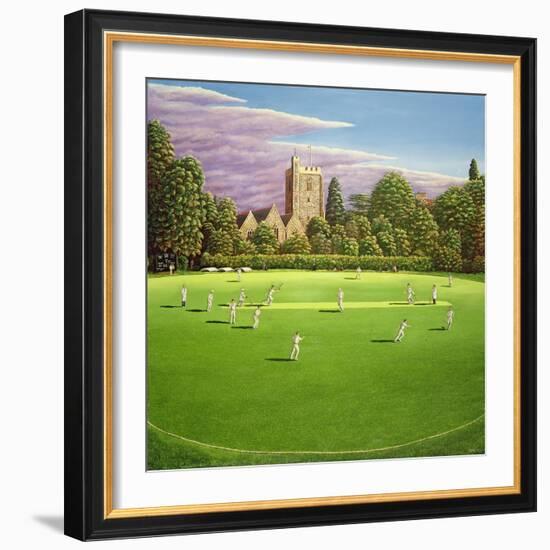 Cricket at Bray, 1989-Liz Wright-Framed Giclee Print