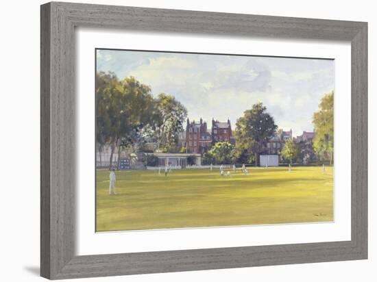 Cricket at Burton Court-Julian Barrow-Framed Giclee Print