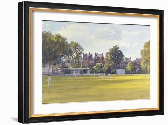 Cricket at Burton Court-Julian Barrow-Framed Giclee Print