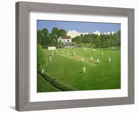 Cricket at Claygate, 1981-Liz Wright-Framed Giclee Print