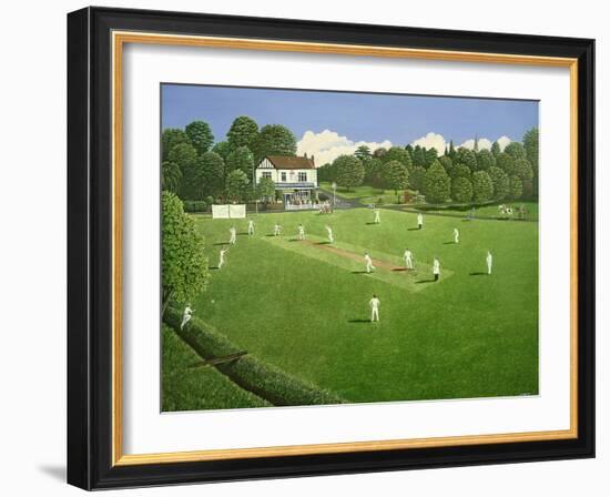 Cricket at Claygate, 1981-Liz Wright-Framed Giclee Print