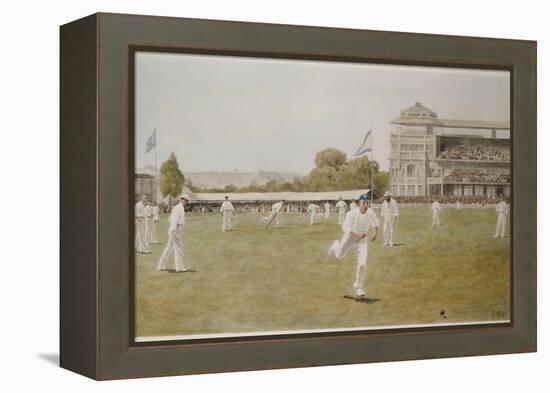 Cricket at Lords, 1896-William Barnes Wollen-Framed Premier Image Canvas