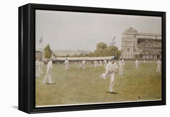 Cricket at Lords, 1896-William Barnes Wollen-Framed Premier Image Canvas